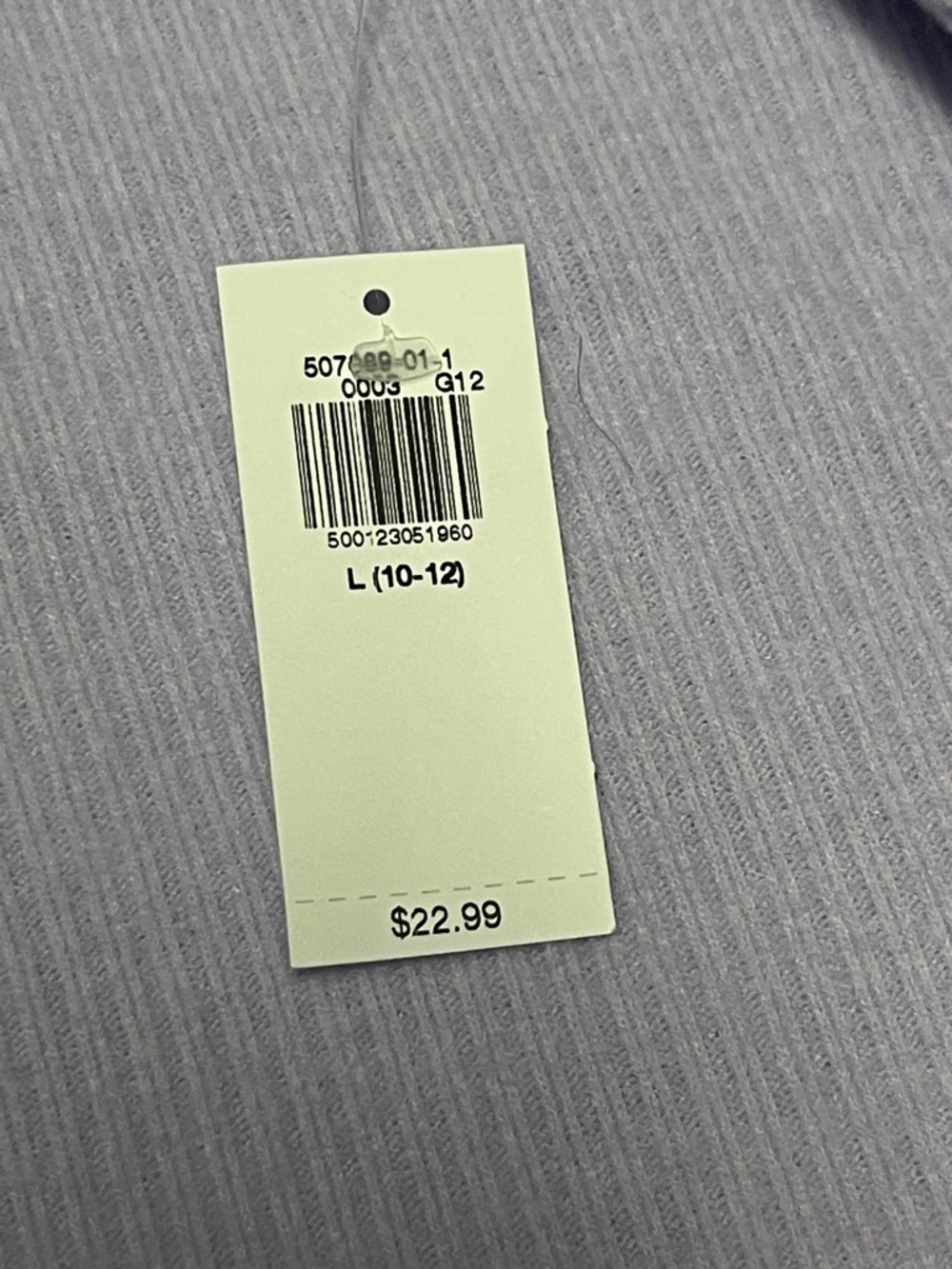 Old Navy Lilac Ribbed Pullover Hoodie - Picture 5 of 5